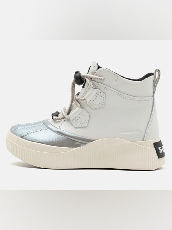 Sorel Shoes - Sorel Youth Kids Unisex Waterproof High Top Shoes White Silver Size 6